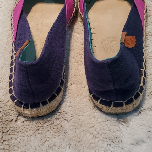 Sperry Top Sider Katama Canvas Espadrille Flats Shoes Colorful Size 7.5 - Picture 3 of 6